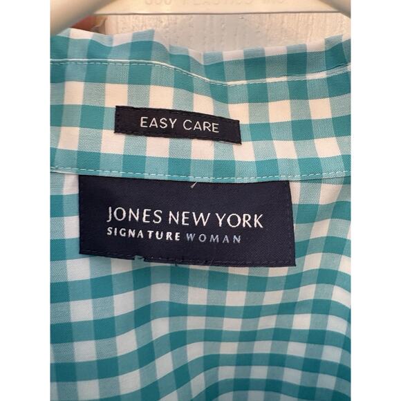 Jones New York Signature Women's Size-Large, green Print Long Sleeve - Picture 10 of 15